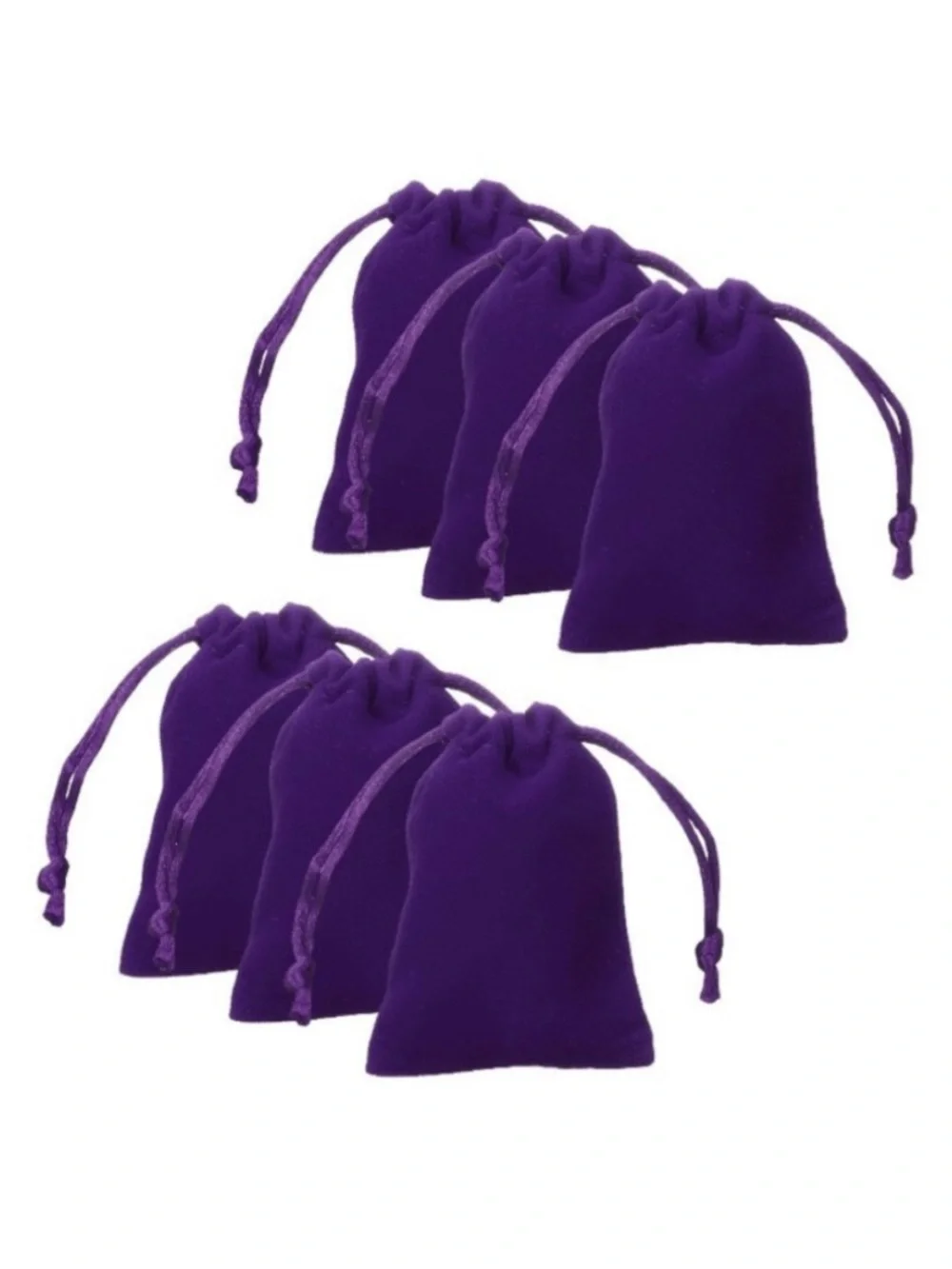 Purple Velvet Drawstring Bags